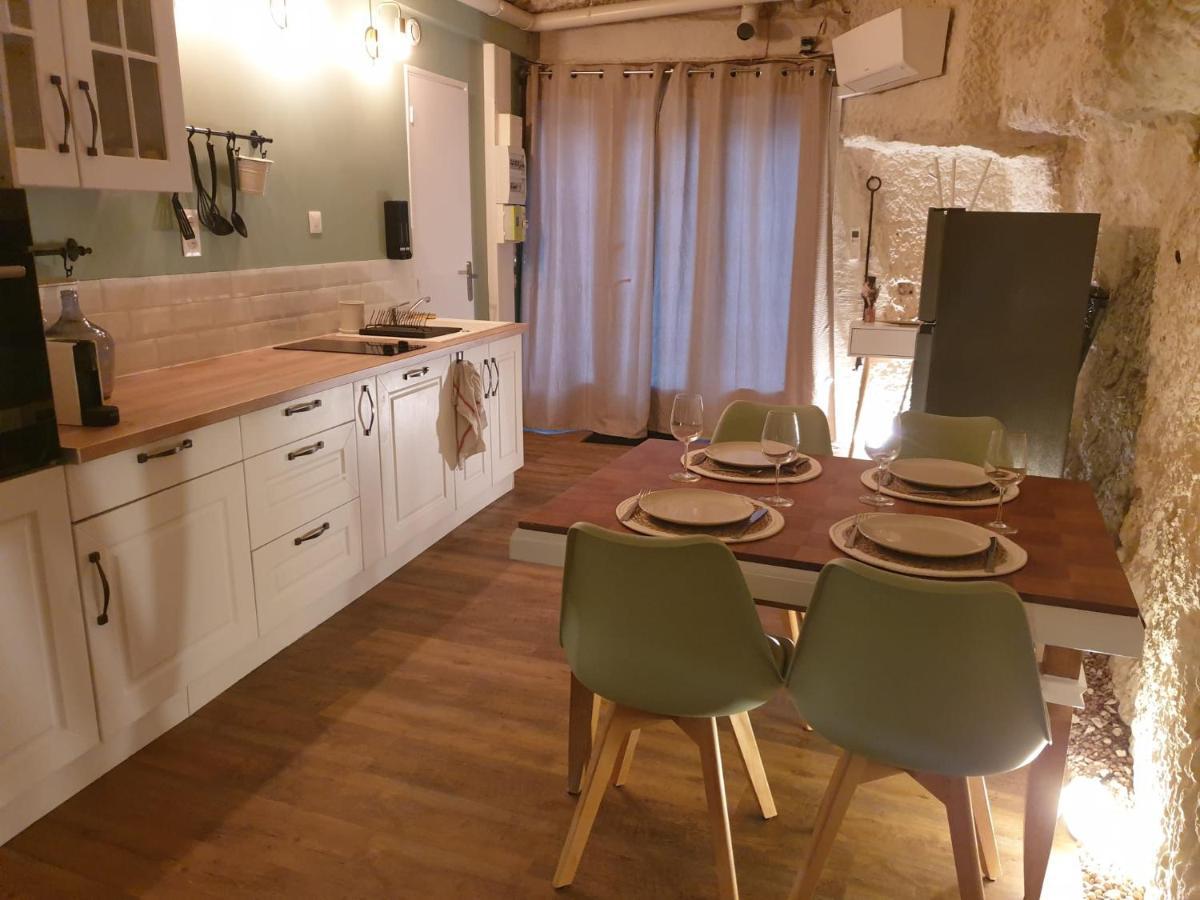 Ferienwohnung La Grotte Du Bonheur Cangey Exterior foto