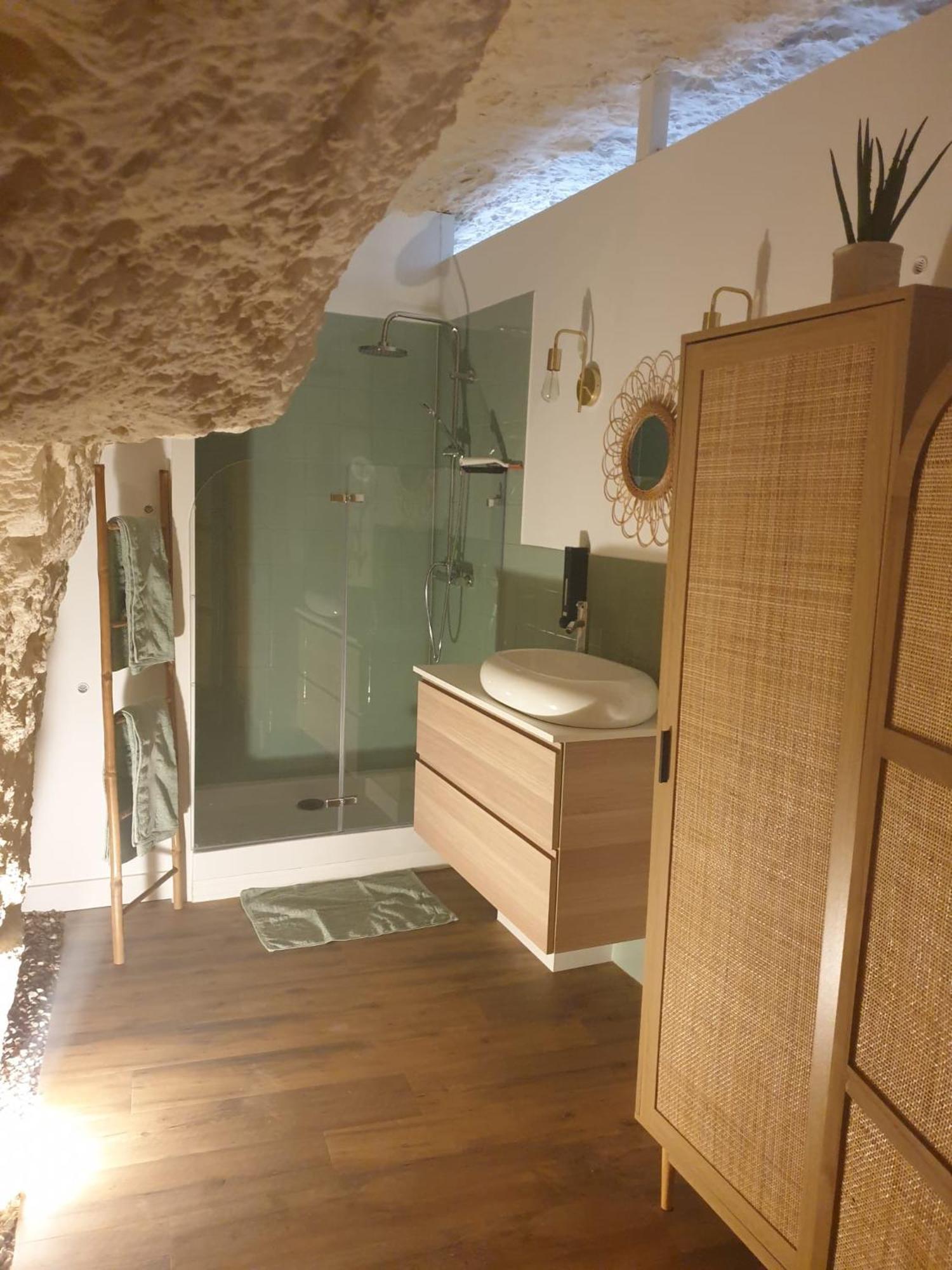 Ferienwohnung La Grotte Du Bonheur Cangey Exterior foto
